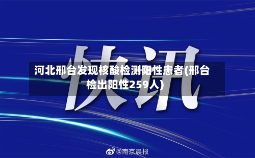河北邢台发现核酸检测阳性患者(邢台检出阳性259人)-第2张图片