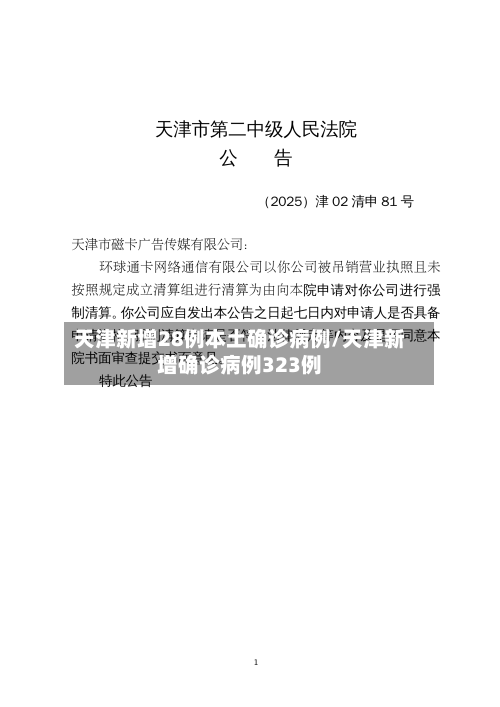 天津新增28例本土确诊病例/天津新增确诊病例323例-第3张图片