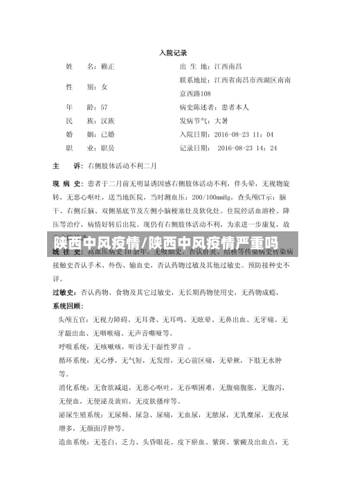 陕西中风疫情/陕西中风疫情严重吗-第2张图片