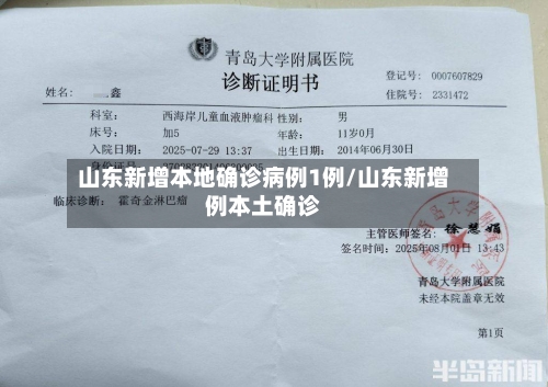 山东新增本地确诊病例1例/山东新增例本土确诊-第1张图片